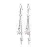 304 Stainless Steel Dangle Earrings EJEW-JE06048-01-1