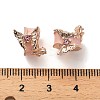 Alloy Rhinestone European Beads FIND-Q115-02RG-3