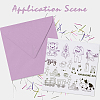 Globleland 9 Sheets 9 Style Dog & Flower & Baby Accessories PVC Plastic Stamps DIY-GL0002-69-7