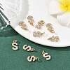SHEGRACE Brass Micro Pave Clear Cubic Zirconia Pendants XGRQ29326-394G-S-4