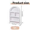 Arch Shaped Gesso Jewelry Display Stands for Rings ODIS-WH0095-028-2