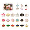 48Pcs 24 Colors Alloy Enamel Charms ENAM-TA0001-23-15