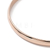 Ion Plating(IP) Fashion Polished 304 Stainless Steel Plain Bangles BJEW-L664-024C-RG-01-3