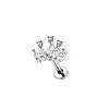 304 Stainless Steel Cubic Zirconia Cartilage Earrings WGBE79F-01-2