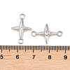 304 Stainless Steel Crystal Rhinestone Connector Charms STAS-P437-14B-P-3