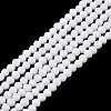 Opaque Solid Color Glass Beads Strands EGLA-T021-02L-1