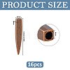 16Pcs Zinc Alloy Cord End FIND-FH0018-03R-2