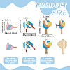 36Pcs 6 Styles Zinc Alloy Enamel Pendants FIND-PH0038-37-2