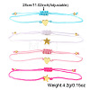 4Pcs Fashion Braided Nylon Cord Bracelets QL9217-4