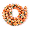 Spray Painted Synthetic Turquoise Beads Strands G-N352-25A-01-2