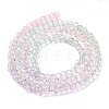 Transparent Painted Glass Beads Strands LS-DGLA-A034-T1mm-A23-5