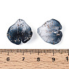 Transparent Glass Petal Pendants GLAA-T030-05-A-3