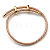 Leather Braided Cord Bracelets BJEW-G675-06G-05-1