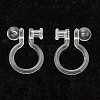 Plastic Clip-on Earring Findings KY-P001-10B-1