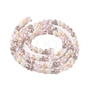 Electroplated Glass Beads Strands GLAA-B013-01I-2