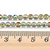 Electroplate Transparent Glass Beads EGLA-B013-02A-AB18-4