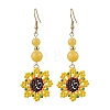 Glass Seed Beads Dangle Earrings EJEW-MZ00328-2