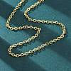 Brass Cable Chain Necklaces for Women NJEW-K282-02G-2