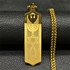 304 Stainless Steel Star of David Fish Pendant Box Chain Necklaces FS-WG4A3EC-02-1