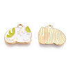 Alloy Enamel Pendants ENAM-T009-45A-RS-1