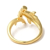 Rack Plating Brass Cuff Rings for Women RJEW-G325-04E-G-3