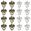 30Pcs 2 Colors Tibetan Style Alloy Pendants TIBEP-FS0001-17-1