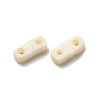 2-Hole Baking Paint Glass Seed Beads SEED-S023-17A-06-2