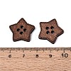 4-Hole Star Wood Buttons BUTT-Q046-08B-3