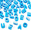 50Pcs 5 Styles UV Plating Opaque Acrylic Beads PACR-TA0001-31F-3
