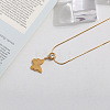 201 Stainless Steel Crystal Rhinestone Pendant Necklaces for Women WG0C703-06-1