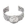 Constellation Alloy Open Cuff Bangles for Women Men BJEW-C064-01AS-10-2