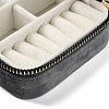 Square Velvet Jewelry Storage Zipper Boxes CON-P021-01A-3