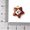 Printed Alloy Pendants ENAM-F160-05B-G-3