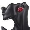 Flower Handmade Glass Seed Beads Stud Earrings EJEW-MZ00680-02-2