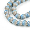 Baking Paint Glass Beads Strands DGLA-N008-8mm-06-4