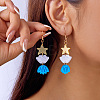 Iron Acrylic Dangle Earrings for Women WG59803-03-1