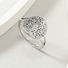Tree of Life 201 Stainless Steel Finger Rings FS-WG3B6B9-06-1