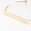 Brass Cuff Bangle BJEW-P168-F12-2