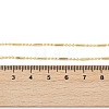 Brass Ball and Column Link Chains Necklace for Women NJEW-P265-22G-4