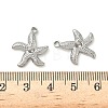 304 Stainless Steel Pendant Rhinestone Settings STAS-K267-12A-P-3