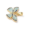 Brass Enamel Pendants KK-F924-11G-01-2