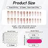ABS Plastic Full Cover Press On False Nails MRMJ-CP0001-72-2