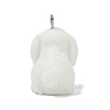 Animal Theme Flocky Opaque Resin Pendants RESI-H042-01P-07-3