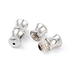 Rhodium Plated 925 Sterling Silver Screw Clasps STER-K173-03P-2
