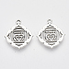 Tibetan Style Alloy Pendants TIBEP-S319-049C-RS-1
