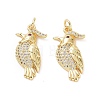 Brass Micro Pave Cubic Zirconia Pendants ZIRC-I063-36G-2