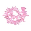 Spray Painted Electroplate Natural Quartz Crystal Points Beads Strands G-Q610-02I-2