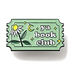 Word Ya Book Club Alloy Enamel Pins Broochs AJEW-Z023-14C-1