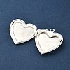 Heart Brass Locket Pendants KK-K414-12B-S-2