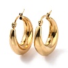 PVD Vacuum Plating 304 Stainless Steel Chunky Hoop Earrings for Women X-EJEW-F280-06C-G-2